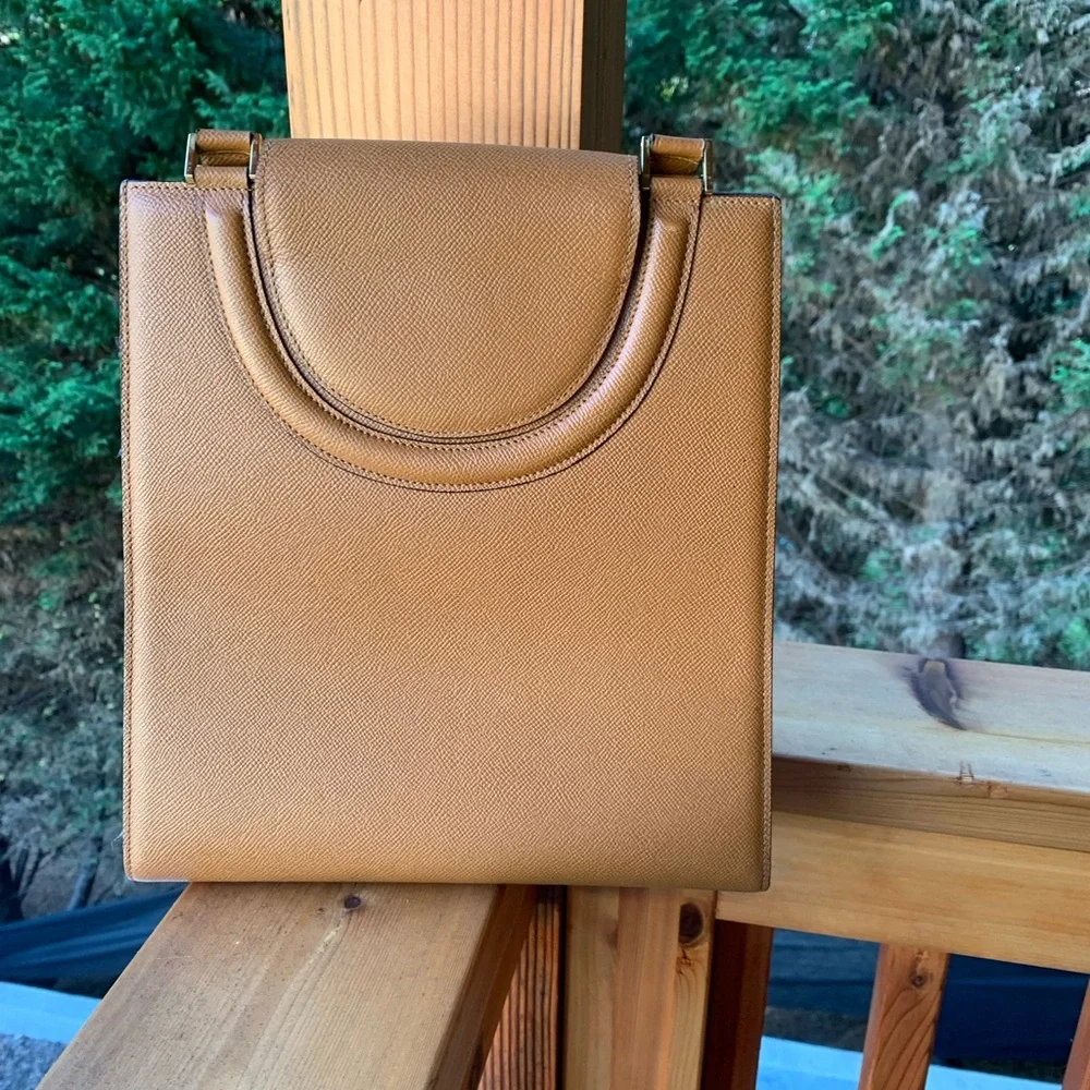 ❎ HOLD Bally Top Handle Shoulder Bag with Turnlock, Rare Vintage - Picture 4 of 12